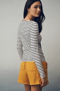 Sanctuary Long-Sleeve Boat-Neck Top