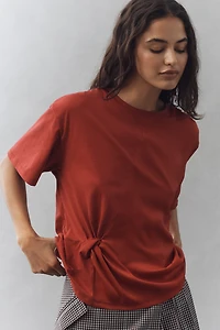 Sanctuary Satin Mix Knotted Tee