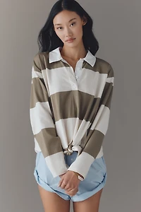 Sanctuary Tie-Waist Rugby Pullover