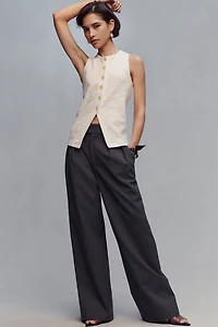 Sanctuary Nothing Extra Knit Button Front Vest