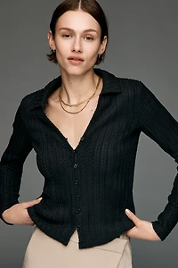 Sanctuary V-Neck Buttondown Top