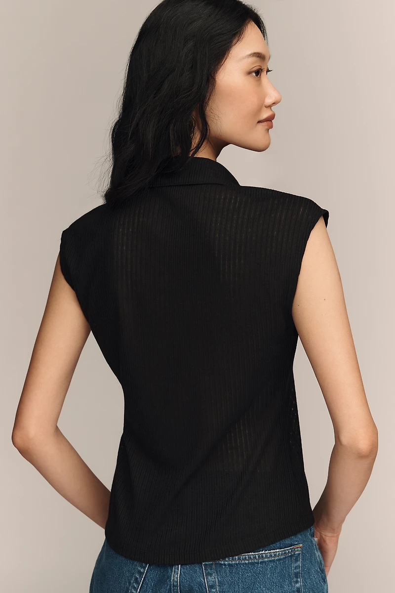 Sanctuary Everyday Collared Muscle Tee