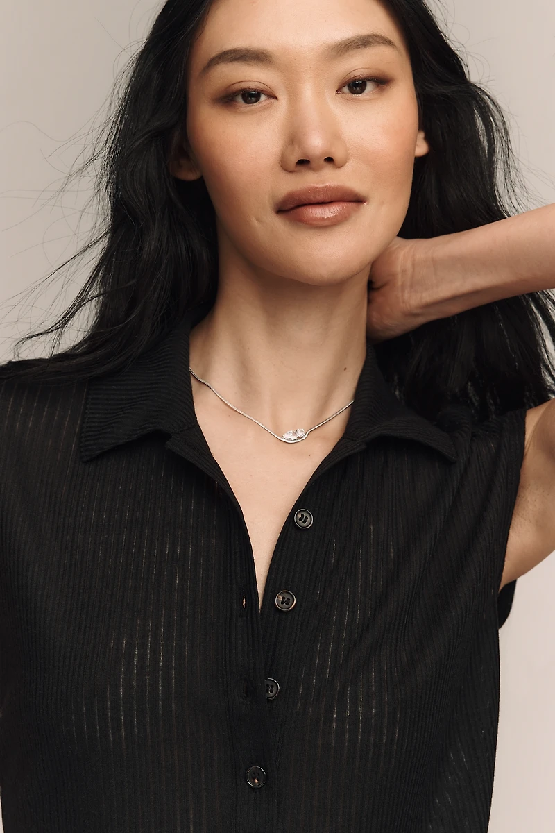 Sanctuary Everyday Collared Muscle Tee