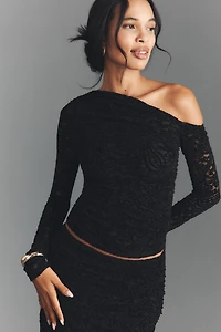 NIA Cleo Lace Off-Shoulder Top