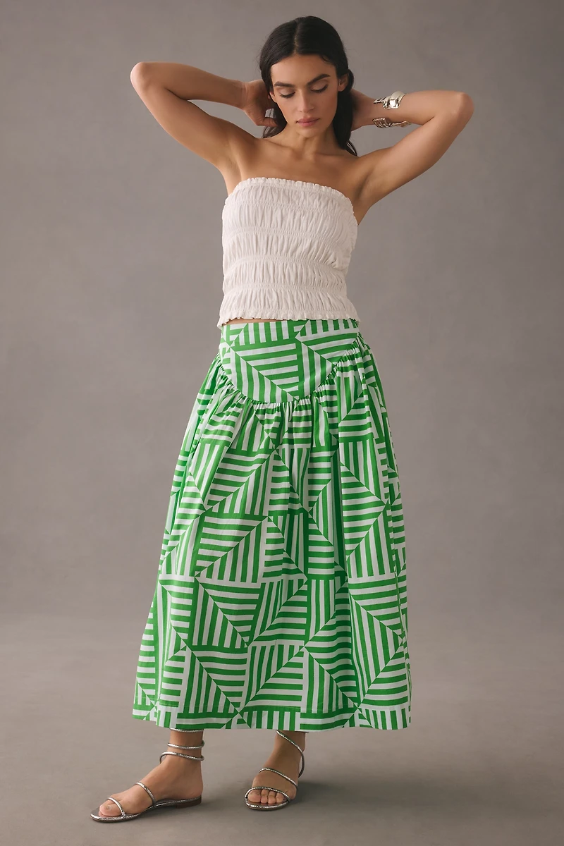 By Anthropologie Smocked Tube Top