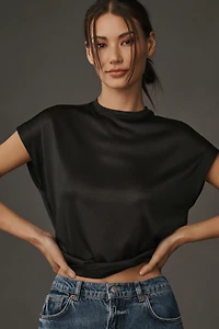 By Anthropologie Silky Shimmer Tee
