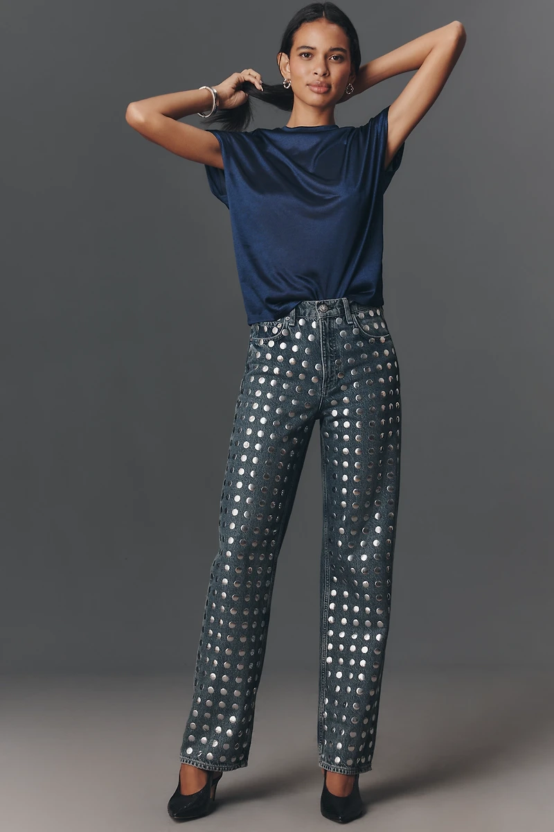 By Anthropologie Silky Shimmer Tee