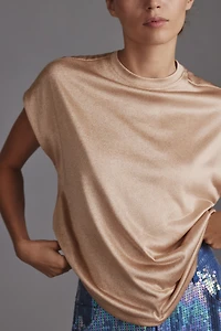 By Anthropologie Silky Shimmer Tee