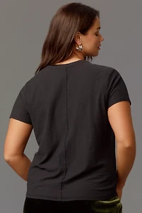 The Bennie Cotton Slub Crew-Neck Slim Tee by Pilcro