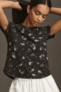 The Bennie Cotton Slub Crew-Neck Slim Tee by Pilcro 