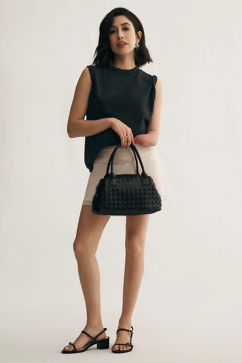 The Vinnie Cotton-Slub Crew-Neck Muscle Tee by Pilcro