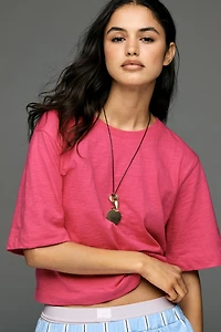 The Corey Short-Sleeve Boxy Tee by Maeve