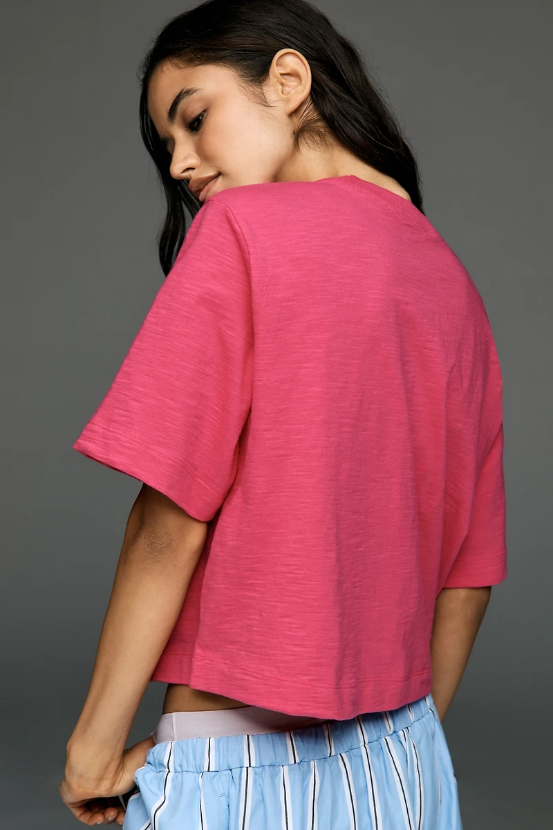 The Corey Short-Sleeve Boxy Tee by Maeve