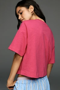The Corey Short-Sleeve Boxy Tee by Maeve