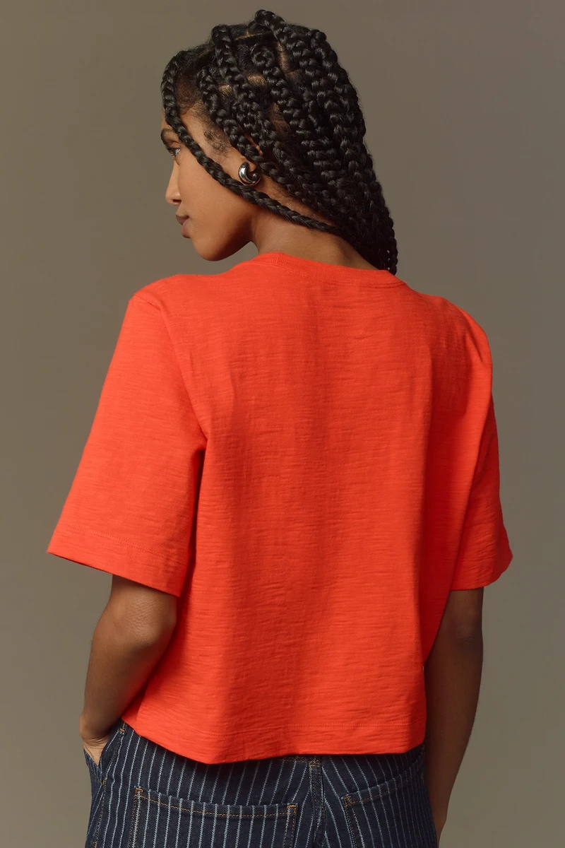 The Corey Short-Sleeve Boxy Tee by Maeve