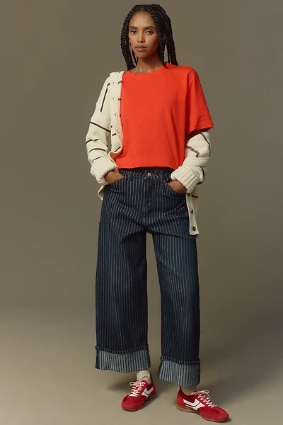 The Corey Short-Sleeve Boxy Tee by Maeve