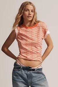The Caitlin Boxy Tee by Maeve: Geo Printed Edition