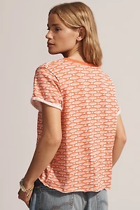 The Caitlin Boxy Tee by Maeve: Geo Printed Edition