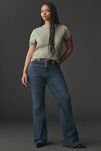 The Bennie Puff-Sleeve Crew-Neck Tee by Pilcro