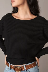 Pilcro Long-Sleeve Cozy Top