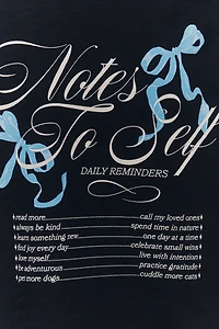 Maeve Notes to Self Short-Sleeve Top