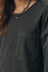 Pilcro Long-Sleeve Boyfriend Tee