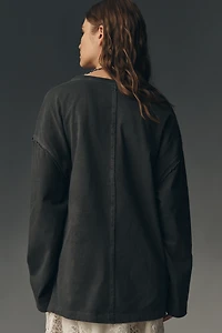 Pilcro Long-Sleeve Boyfriend Tee