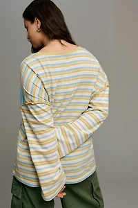 Pilcro Long-Sleeve Boyfriend Tee