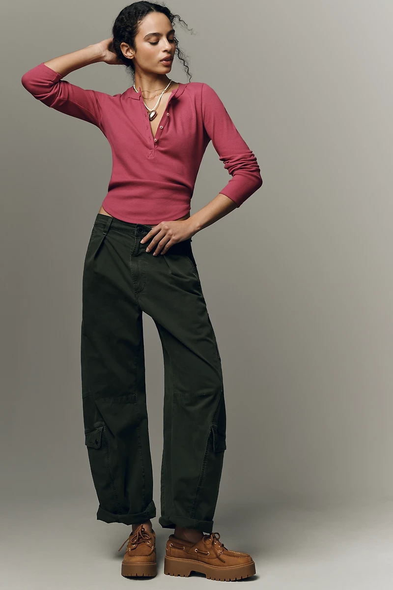 Pilcro Long-Sleeve Henley