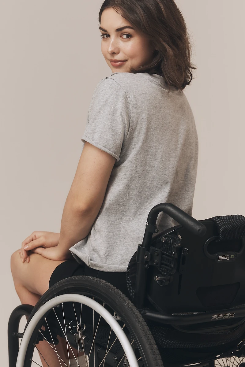 The Caitlin Embroidered Boxy Tee by Maeve