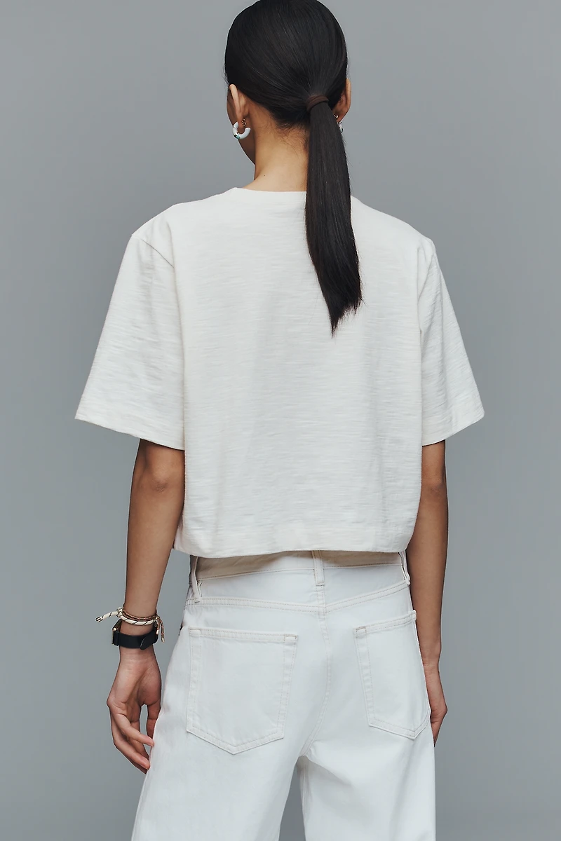 The Cory Short-Sleeve Boxy Tee by Maeve