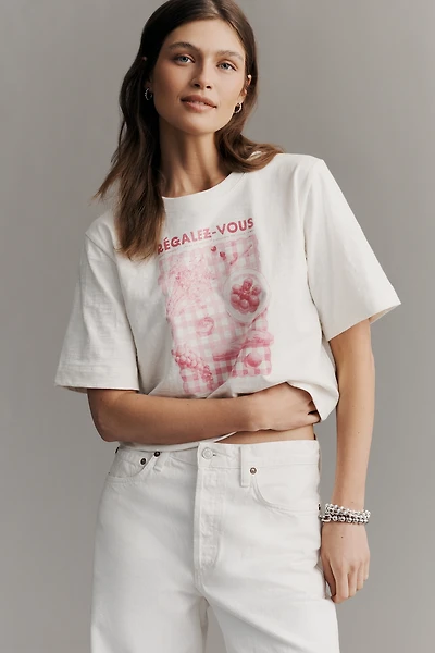 The Cory Short-Sleeve Boxy Tee by Maeve