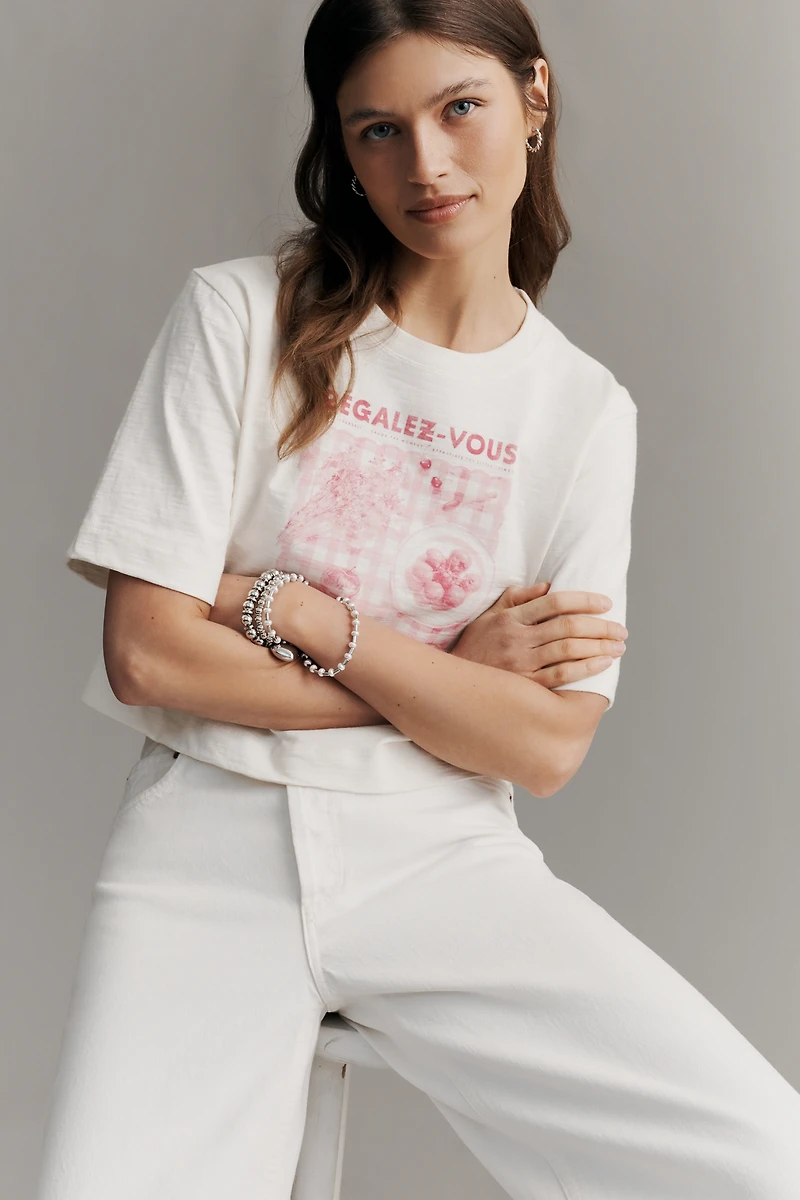 The Cory Short-Sleeve Boxy Tee by Maeve