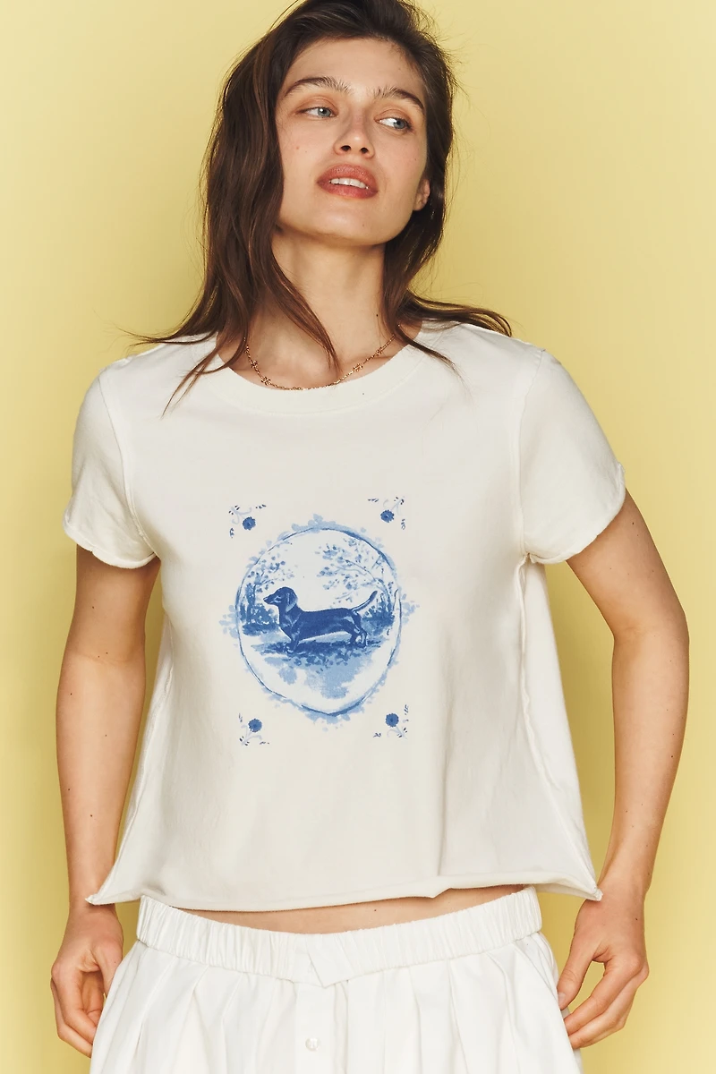 Maeve Caitlin Cotton Boxy Tee