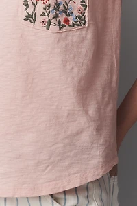 The Bennie Cotton Slub Crew-Neck Slim Tee by Pilcro