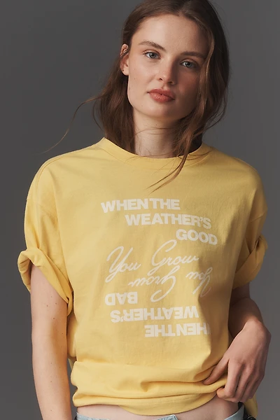 By Anthropologie Oversized Boxy Cotton Tee