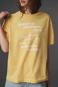 By Anthropologie Oversized Boxy Cotton Tee