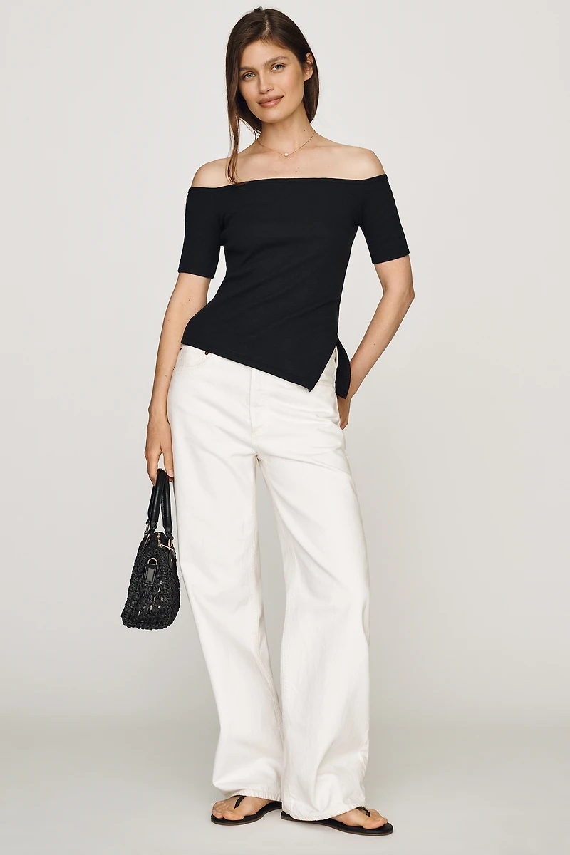 Maeve Oslo Off-the-Shoulder Tee