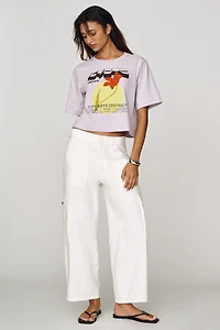 Maeve Cotton Cropped Graphic Tee