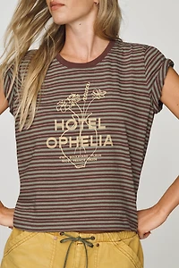 By Anthropologie Hotel Ophelia Cotton Graphic Tee