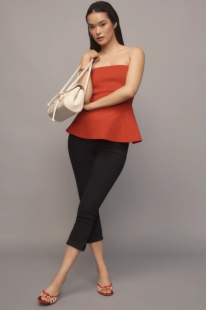 By Anthropologie Strapless Hourglass Bandeau Top