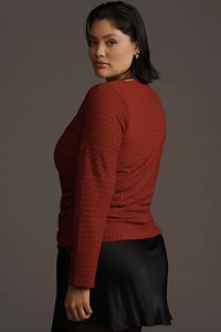 SOVERE Solstice Long-Sleeve Asymmetric Top
