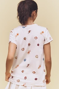rag & bone Allover Seashell Graphic Tee