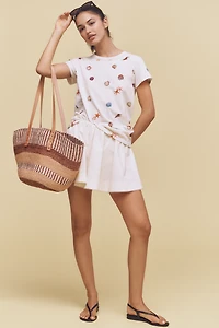 rag & bone Allover Seashell Graphic Tee