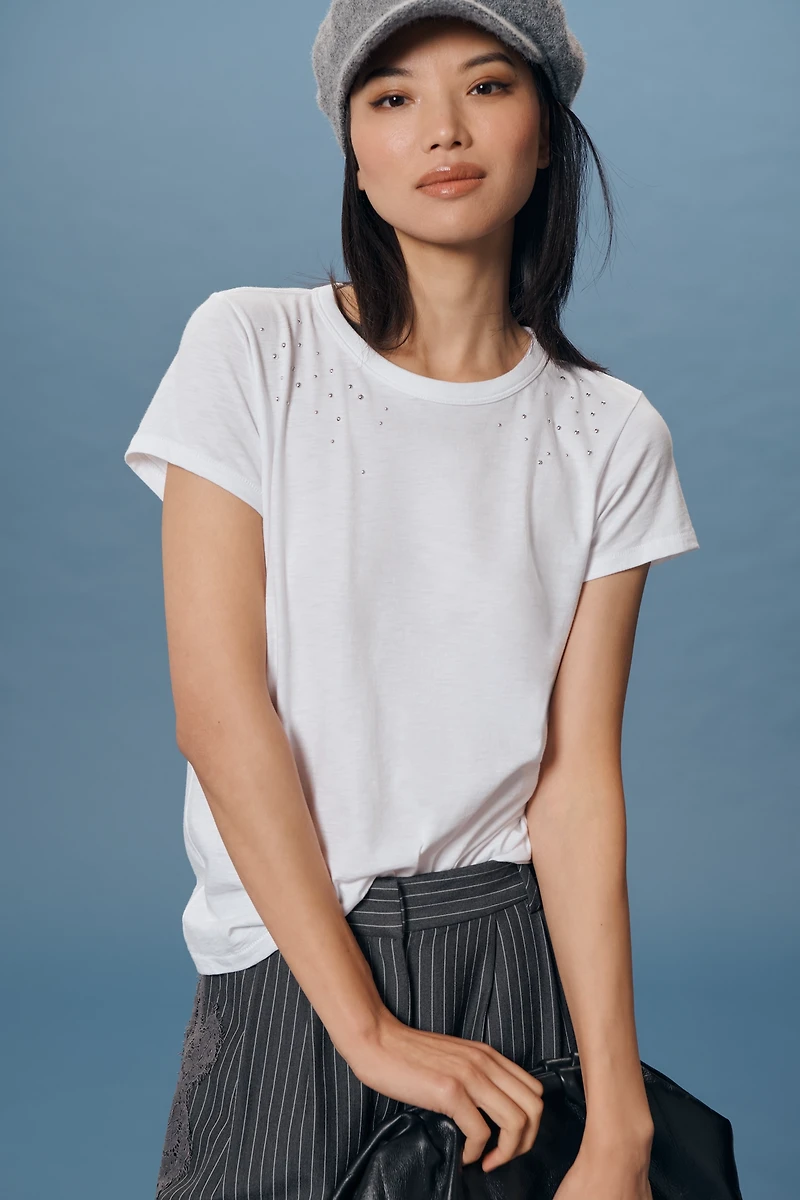 rag & bone Ombre Stud Tee