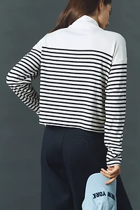 rag & bone Ribbed Mock-Neck Long-Sleeve Top