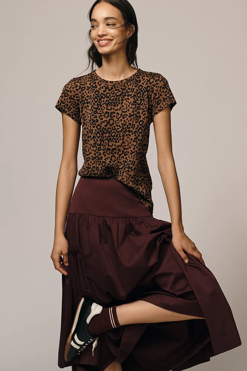 rag & bone Allover Leopard Print Tee