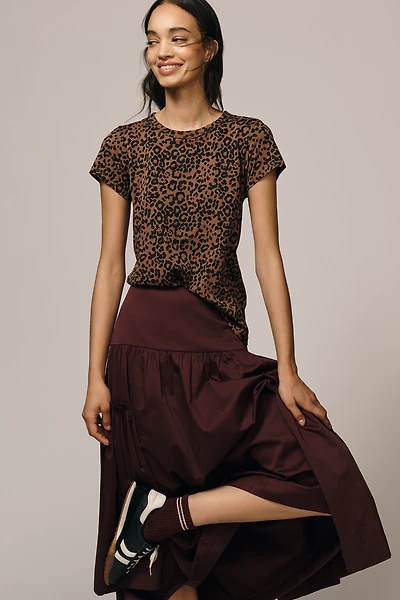 rag & bone Allover Leopard Print Tee