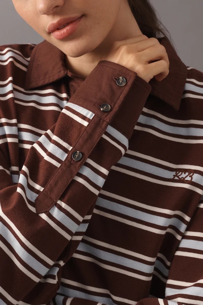 rag & bone 100% Cotton Rugby Stripe Shirt