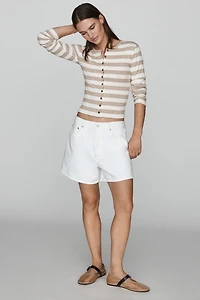 rag & bone The Knit Wide Rib Stripe Cardigan